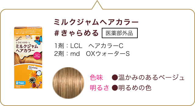 早わかりヘアカラーチャート 商品ライブラリー Mandom Lucido L ルシードエル