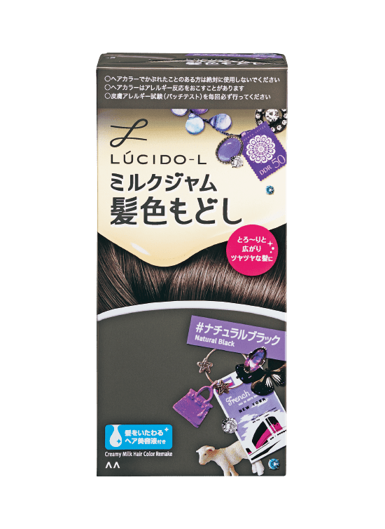 ミルクジャム髪色もどし ナチュラルブラック 商品ライブラリー Mandom Lucido L ルシードエル