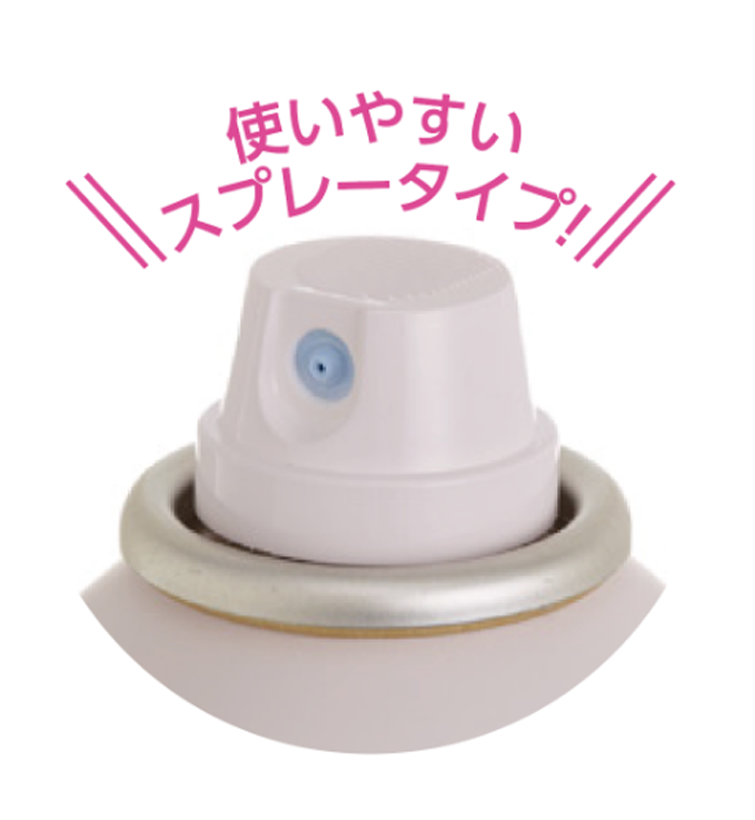 使いやすいスプレータイプ!
